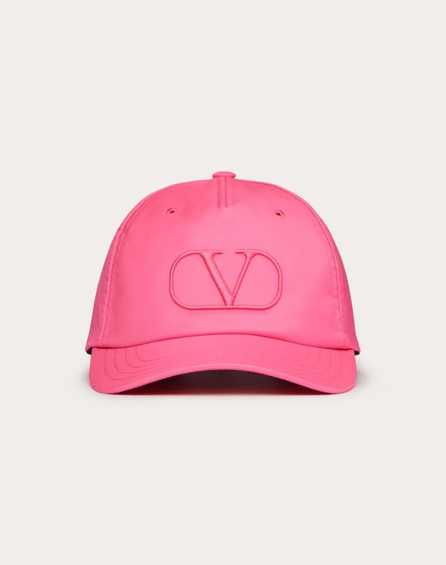 Vロゴ シグネチャー ベースボールキャップ for 男性 インチ ピンク Vロゴ シグネチャー ベースボールキャップ for 男性 インチ ピンク